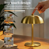 Nova, lampe champignon en métal poli, 22 cm, sans fil — vue 4