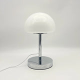 Élio, lampe champignon en verre sur colonne chromée et base disque, 29 cm — vue 7