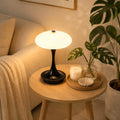 Vermillon – Lampe champignon orange, sans fil, trois blancs