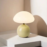 Bulle, lampe champignon en céramique émaillée à large chapeau diffusant, 22 cm — vue 2