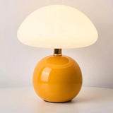 Bulle, lampe champignon en céramique émaillée à large chapeau diffusant, 22 cm — vue 8