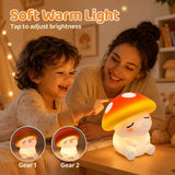 Poupi, veilleuse champignon en silicone souple, 12 cm, sans fil — vue 3
