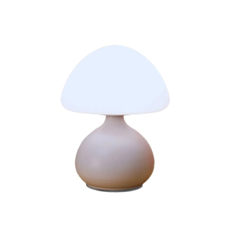 Colin, lampe champignon à chapeau acrylique opale sur base métal, gradation continue — vue 4