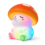 Poupi, veilleuse champignon en silicone souple, 12 cm, sans fil