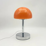 Élio, lampe champignon en verre sur colonne chromée et base disque, 29 cm — vue 8