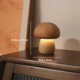 Gil, lampe champignon en bois tourné, tactile et sans fil — vue 8