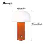 Nils, lampe champignon sans fil de 22,5 cm, chapeau opale et corps coloré — vue 8