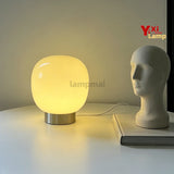 Praline, lampe champignon en verre coloré sur anneau de métal, 19 cm — vue 3