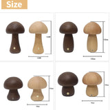 Gil, lampe champignon en bois tourné, tactile et sans fil — vue 5