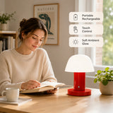 Céleste, lampe champignon sans fil bicolore, 22,5 cm — vue 6
