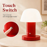Céleste, lampe champignon sans fil bicolore, 22,5 cm — vue 3