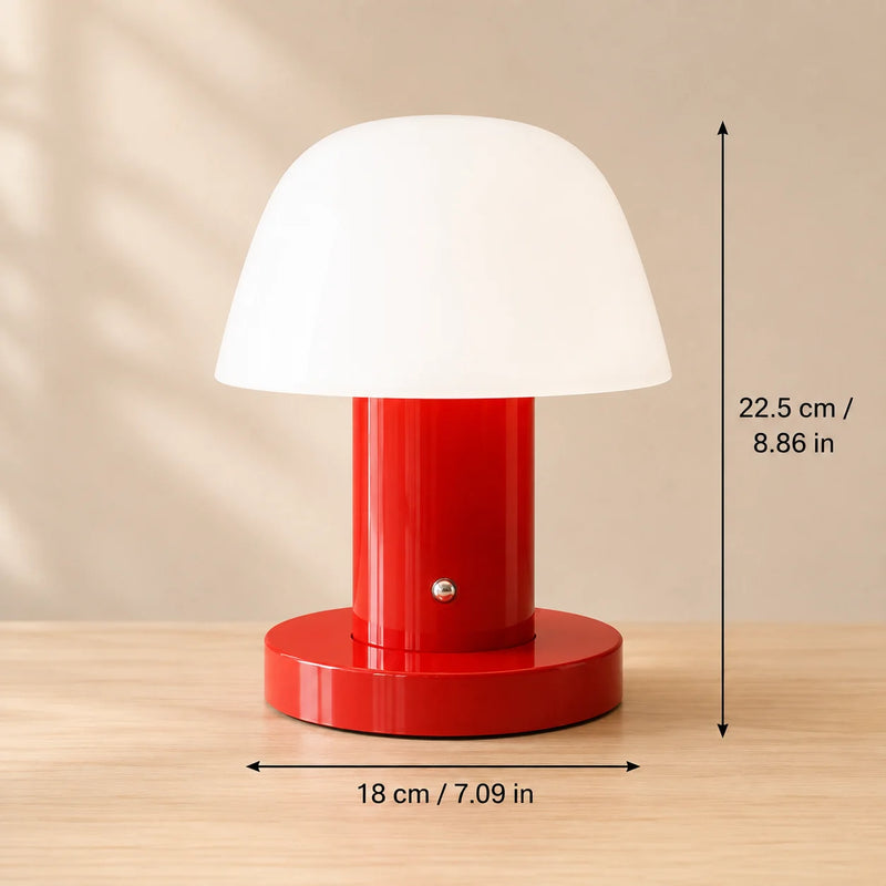 Céleste, lampe champignon sans fil bicolore, 22,5 cm — vue 7