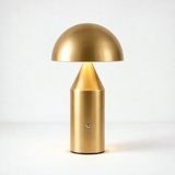 Alto, lampe champignon en métal doré, 36 cm, sans fil